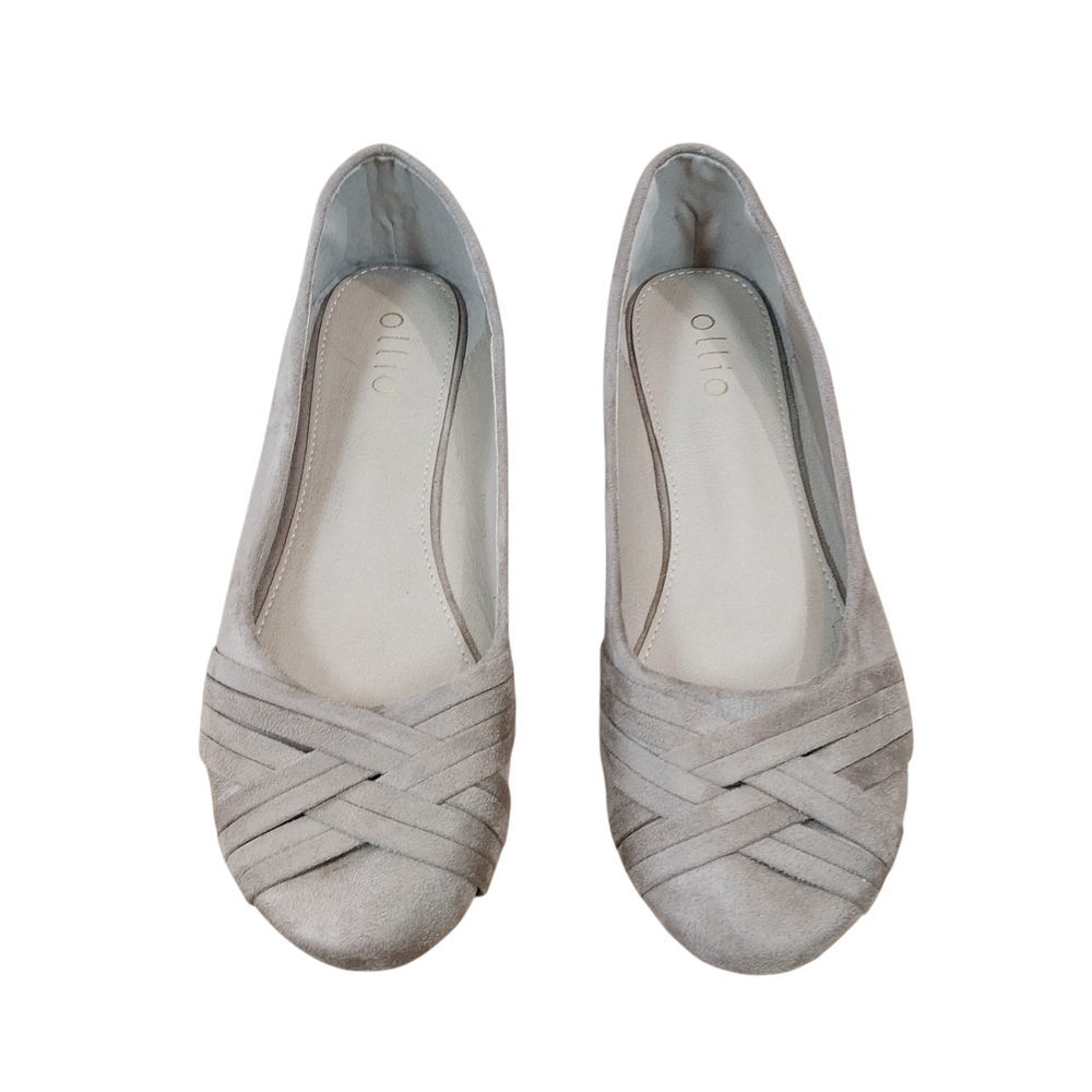 Ollio Women's Tan Ballet Flats, Size 9